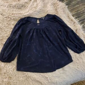 Beautiful Lucky brand navy top size M